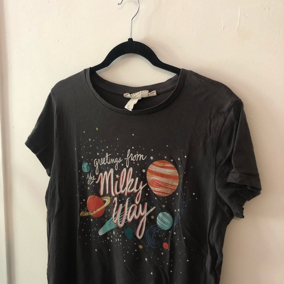 ✨ 2/10$ H&M Milky Way print T-shirt size S - Picture 2 of 6